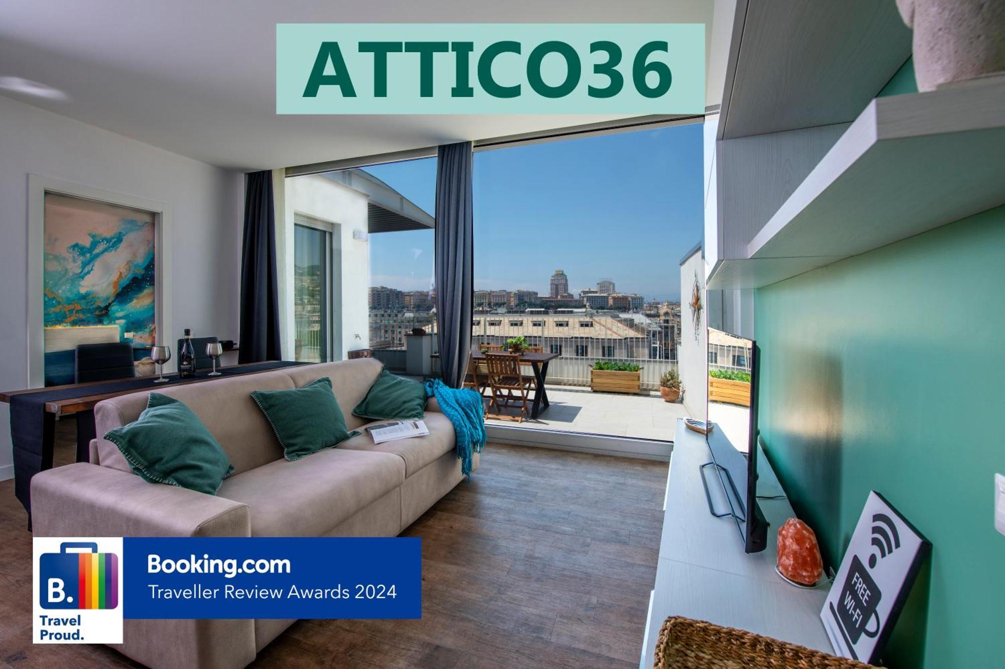 Attico Luxury Con Parcheggio E Terrazza Vista Mozzafiato Apartment Genoa Exterior photo